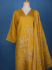 Yellow Floral Designed Cotton Salwar Suit
