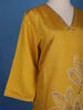 Yellow Floral Designed Cotton Salwar Suit