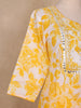Yellow Floral Designed Cotton Salwar Suit