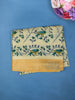 Yellow Floral Designed Fancy Cotton Saree - Diadem