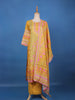 Yellow Floral Design Printed Cotton Salwar Suit - Diadem