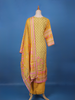 Yellow Floral Design Printed Cotton Salwar Suit - Diadem