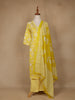 Yellow Floral Design Printed Cotton Salwar Suit - Diadem