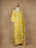 Yellow Floral Design Printed Cotton Salwar Suit - Diadem