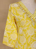 Yellow Floral Design Printed Cotton Salwar Suit - Diadem