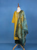 Yellow Floral Design Printed Georgette Salwar Suit - Diadem
