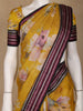 Yellow Floral Design Printed Kota Cotton Saree - Diadem