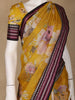 Yellow Floral Design Printed Kota Cotton Saree - Diadem