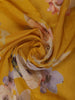 Yellow Floral Design Printed Kota Cotton Saree - Diadem