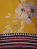 Yellow Floral Design Printed Kota Cotton Saree - Diadem