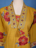 Yellow Floral Design Printed Cotton Salwar Suit - Diadem