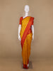 Yellow Floral Designed Semi Silk Saree - Diadem