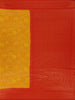 Yellow Floral Designed Semi Silk Saree - Diadem