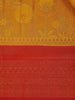 Yellow Floral Designed Semi Silk Saree - Diadem
