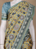 Yellow Floral Designed Semi Silk Saree - Diadem
