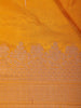 Yellow Floral Designed Banarasi Silk Saree - Diadem