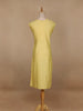 Yellow Floral Designed Cotton Kurti - Diadem