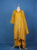 Yellow Floral Designed Cotton Salwar Suit