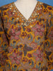 Yellow Floral Designed Cotton Salwar Suit