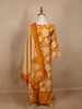 Yellow Floral Designed Cotton Salwar Suit - Diadem