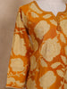 Yellow Floral Designed Cotton Salwar Suit - Diadem