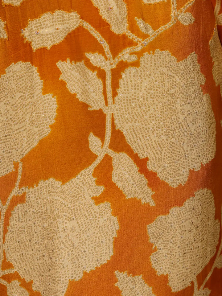 Yellow Floral Designed Cotton Salwar Suit - Diadem