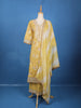 Yellow Floral Designed Cotton Salwar Suit - Diadem