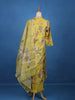 Yellow Floral Designed Cotton Salwar Suit - Diadem