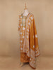 Yellow Floral Designed Cotton Straight Cut Salwar Suit