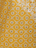 Yellow Floral Designed Cotton Straight Cut Salwar Suit