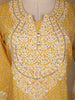 Yellow Floral Designed Cotton Straight Cut Salwar Suit