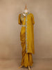 Yellow Floral Designed Crepe Sharara Salwar Suit - Diadem