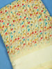 Yellow Floral Designed Fancy Cotton Saree - Diadem