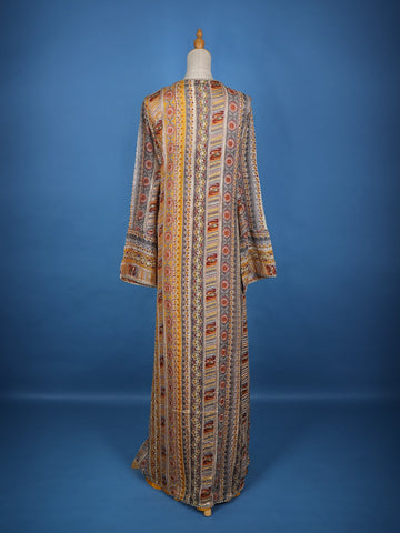 Yellow Floral Designed Georgette Palazzo Salwar Suit - Diadem