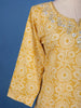 Yellow Floral Design Printed Cotton Salwar Suit - Diadem