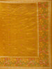 Yellow Floral Designed Raw Silk Saree - Diadem