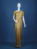 Yellow Floral Designed Semi Silk Saree - Diadem