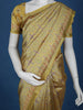 Yellow Floral Designed Semi Silk Saree - Diadem