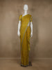 Yellow Floral Embroidered Organza Designer Saree - Diadem