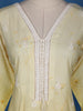 Yellow Floral Embroidery Cotton Salwar Suit - Diadem