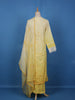 Yellow Floral Embroidery Cotton Salwar Suit - Diadem