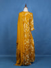 Yellow Floral Embroidery Crepe Gown - Diadem
