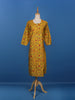 Yellow Floral Printed Cotton Kurti - Diadem