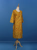 Yellow Floral Printed Cotton Kurti - Diadem