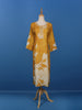 Yellow Floral Printed Cotton Kurti - Diadem