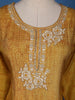 Yellow Floral Printed Cotton Kurti - Diadem