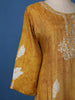 Yellow Floral Printed Cotton Kurti - Diadem
