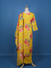 Yellow Floral Printed Cotton Salwar Suit