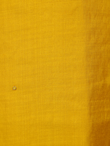 Yellow Floral Sequins Design Cotton Salwar Suit - Diadem