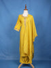 Yellow Floral Sequins Embroidered Georgette Salwar Suit - Diadem